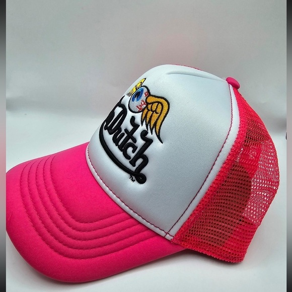 Von Dutch Hot Pink Flying Eyeball Wordmark Cap/ Trucker Hat | Limited | NEW/NWT! main image 15